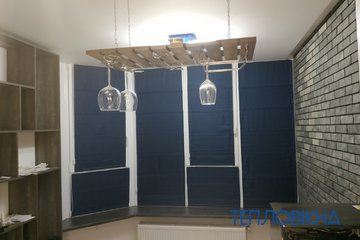 римские шторы из фактурной рогожки - 205
